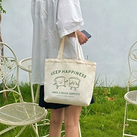 Держите счастливую сумку с холстом