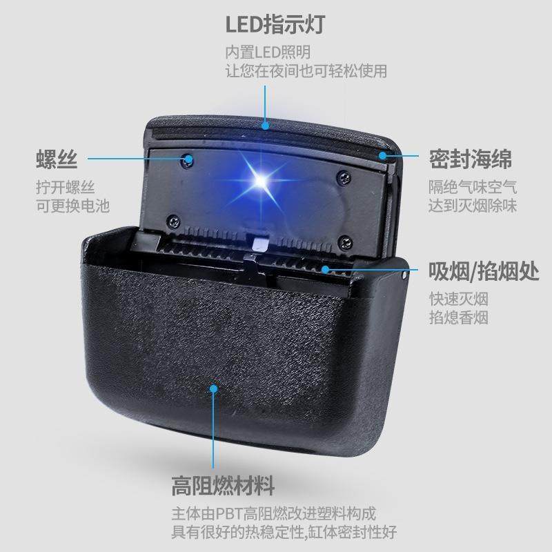 D Car Smoke 56212 Ashtray Door Edge Creative personality Cover Air Outlet Suspended car with lid LE LAMP CAR