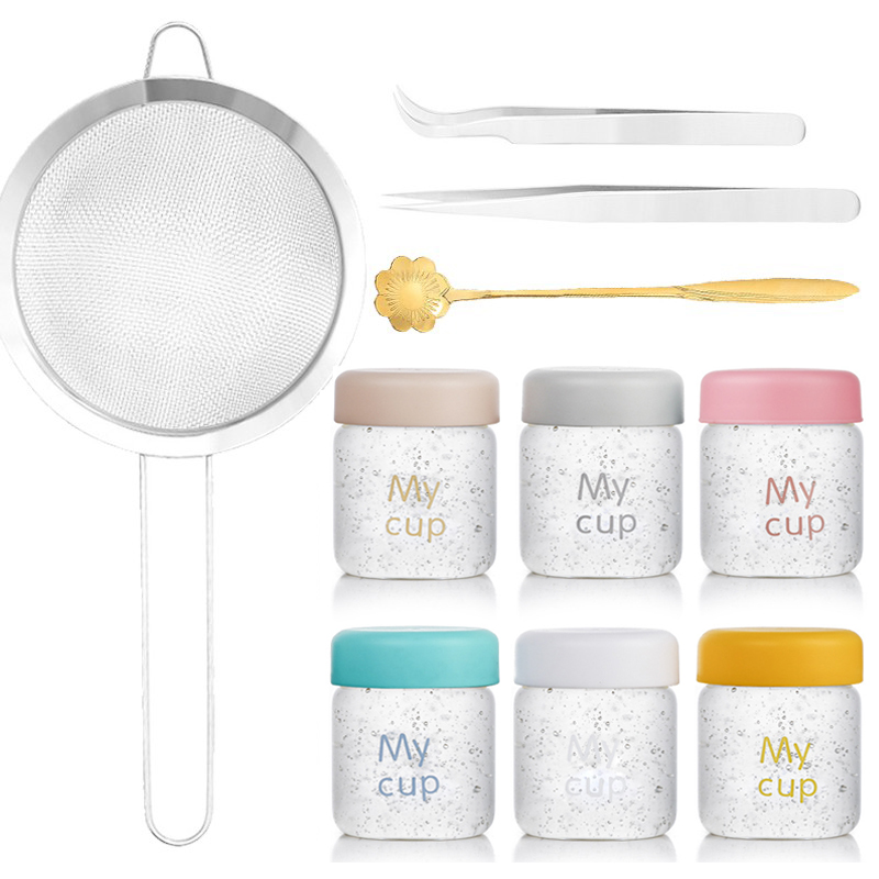 High borosilicate bird's nest jar sub-bottling glass food grade fresh stew sealed jar lead-free white fungus household vial high temperature resistant