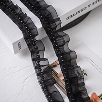 Width 2 5CM ruffle mesh Lace Lace Lace Lace Webbing Diy Handmade Clothes Cuffs Collar Collar Clothing Accessories