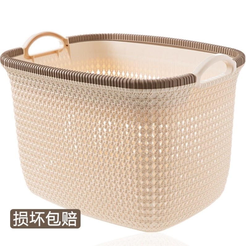Retractable dirty clothes storage basket net red clothes laundry basket dirty clothes basket rattan woven bucket household artifact