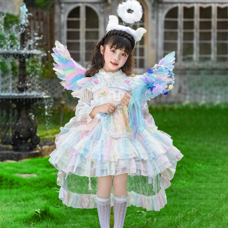 Girls' Dress Autumn 2026 New Style Little Girl's Beautiful Princess Dress Kidsren's Lolita Mermaid Dress Girls' Dress Autumn 2026 New Style Little Girl's Beautiful Princess Dress Kidsren's Lolita Mermaid Dress
