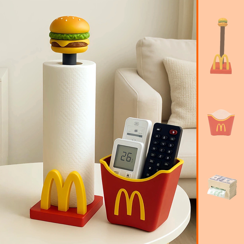 Kitchen Paper Towel Holder Mcdonald's Multifunctional Creative Lazy Rag Roll Paper Creative Furniture Decoration Storage Rack Kitchen Paper Towel Holder Mcdonald's Multifunctional Creative Lazy Rag Roll Paper Creative Furniture Decoration Storage Rack