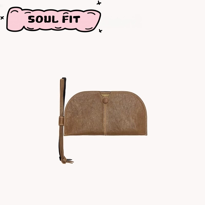 Bag Accessories from the Tracking Series, Vintage Vegetable-Tanned Leather Passport Holder, Glasses Storage Bag, Glasses Pouch, Hanging Ornament