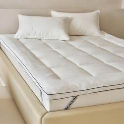thickened Soft Anti-Pressure Feather Velvet Mattress Foldable For Home Jacquard Brushed Fabric Strap Mattress Pad Bedding