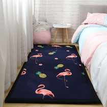 Bedroom floor mat 2022 new room rug bedroom bedside blanket net red strip footbed girl brief wind light lavish