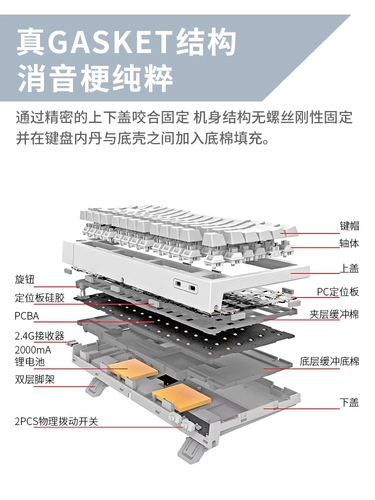 RAIFA KW75S HOT PLUCK OUT Структура прокладки RGB Three -Mode 75 с индивидуальной игрой клавиатуры машины E -Sports