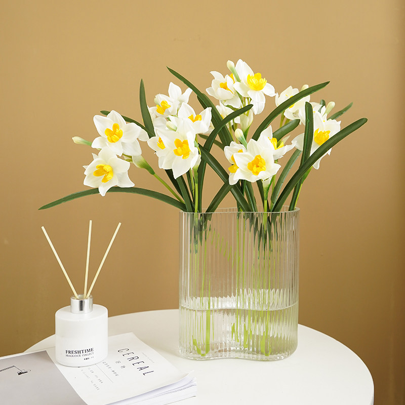 High-end Multi-Head Water Fairy Flowers Simulation Flower Living Room Furnishing Flowers Fake Bouquet Decoration Table Pendulum Pieces Silk Flowers Dried Flower Flower Arrangements