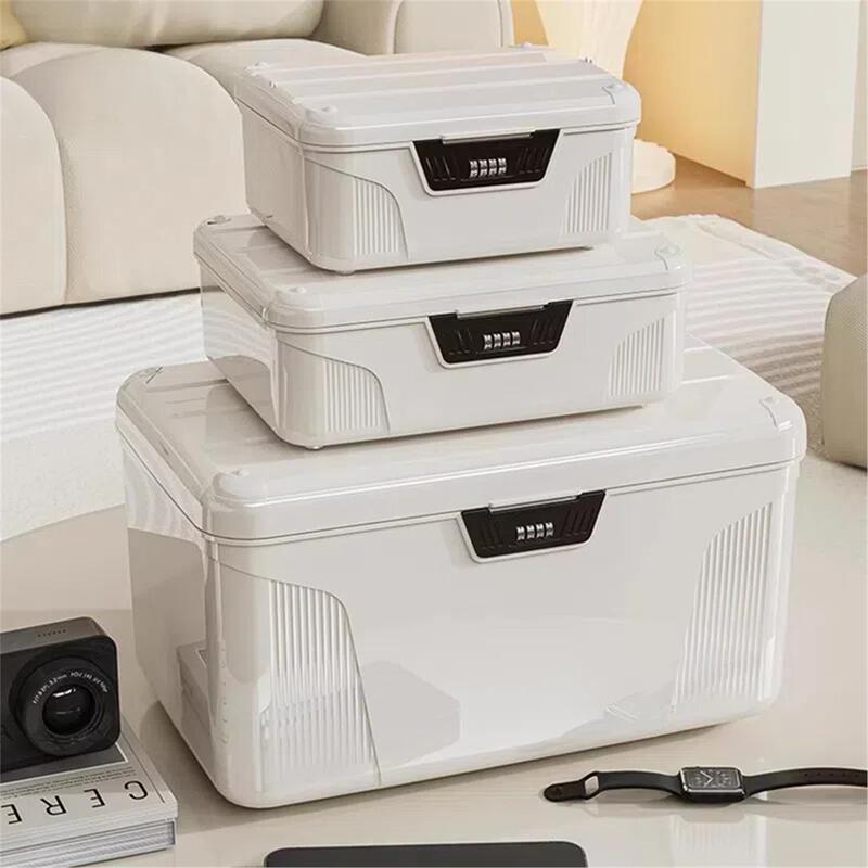 Japanese Imported Lockable Storage Box for Valuables, Documents, Medicine Storage, Password Box