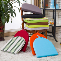 Custom Rattan Chair Sponge Cushion Thickened High Density Square U Shaped Round Dining Chair Stool Cushion Conjoined Backrest Removable