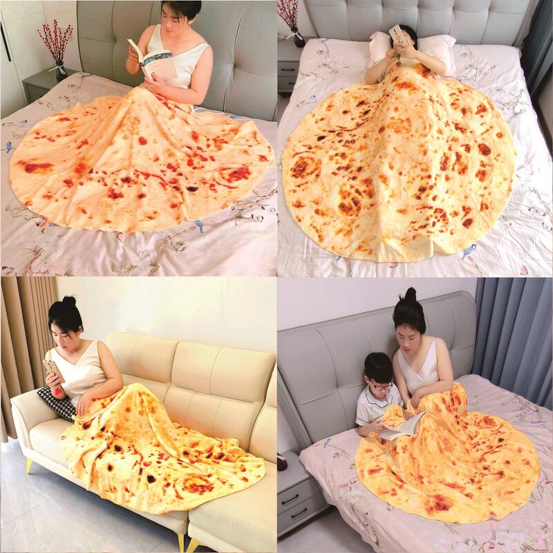 Air Conditioning Blanket, Indian Pancake Blanket, Creative Sesame Seed Pancake Blanket, Creative Home Nap Blanket, Funny Children's Large Pancake Blanket for Dormitory Air Conditioning Blanket, Indian Pancake Blanket, Creative Sesame Seed Pancake Blanket, Creative Home Nap Blanket, Funny Children's Large Pancake Blanket for Dormitory