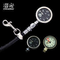 Akuana Hippo diving residual pressure table scuba pressure gauge deep diving pressure gauge metal original Italian