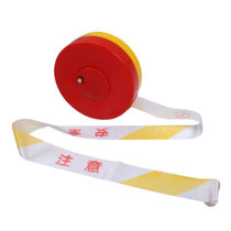 Poddedly safety warning belt pull rope isolation belt telescopic belt bulk 100 meters red and white attention to safety warning