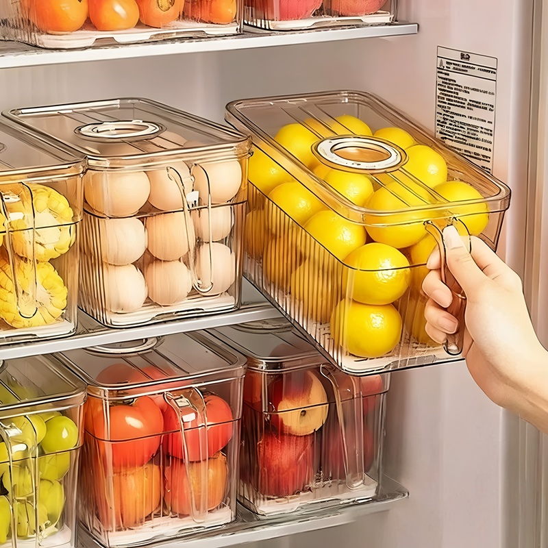 Chuxinmi - Refrigerator Storage Box, Egg Organizer, Storage Box, Special Fresh-Keeping Box for Kitchen Vegetables and Fruits Chuxinmi - Refrigerator Storage Box, Egg Organizer, Storage Box, Special Fresh-Keeping Box for Kitchen Vegetables and Fruits
