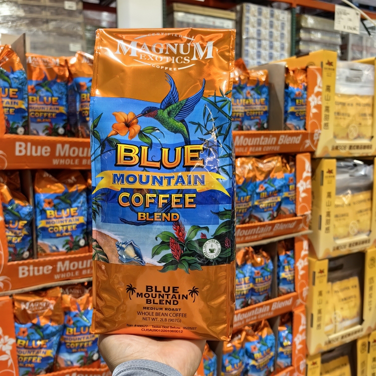 Costco Imports American Magnum Exotics Arabica Blue Mountain Coffee Beans 907g Medium Roast