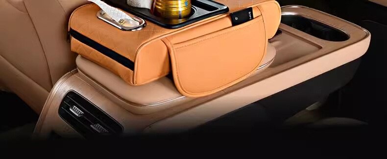 Подлокотник поле рукав 汽车扶手箱垫通用收纳袋车载抽纸巾盒中央手肘增高垫多功能四合一