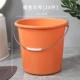 Большое оранжевое портативное ведро из нержавеющей стали, увеличенная толщина