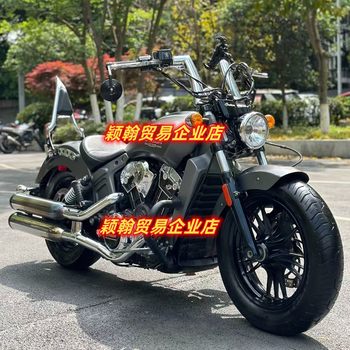 Indian scout bobber modified elevated handlebars