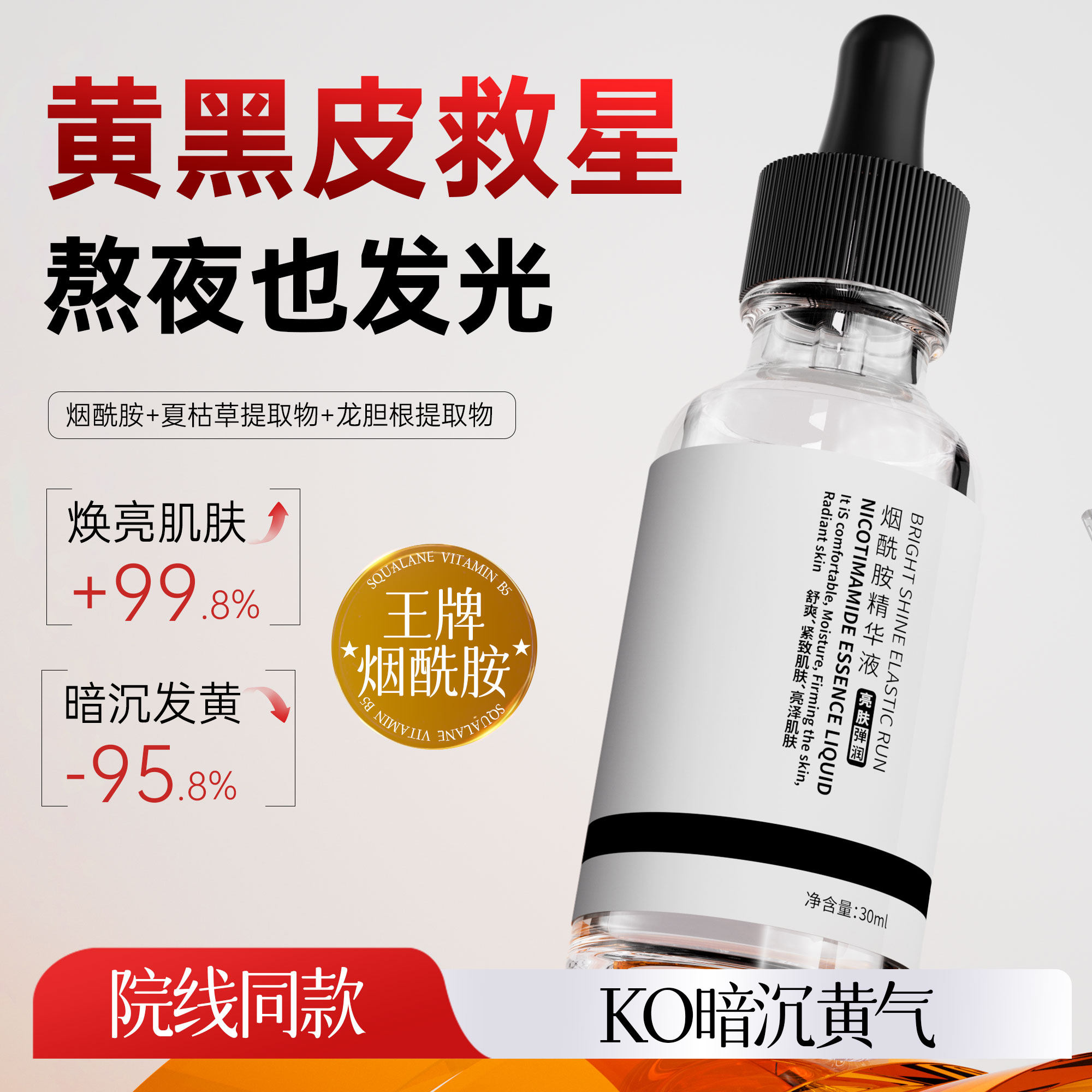 烟酰胺护肤品容易过敏吗？臻羞烟酰胺精华液测评来啦！_护肤品推荐_淘宝美妆网