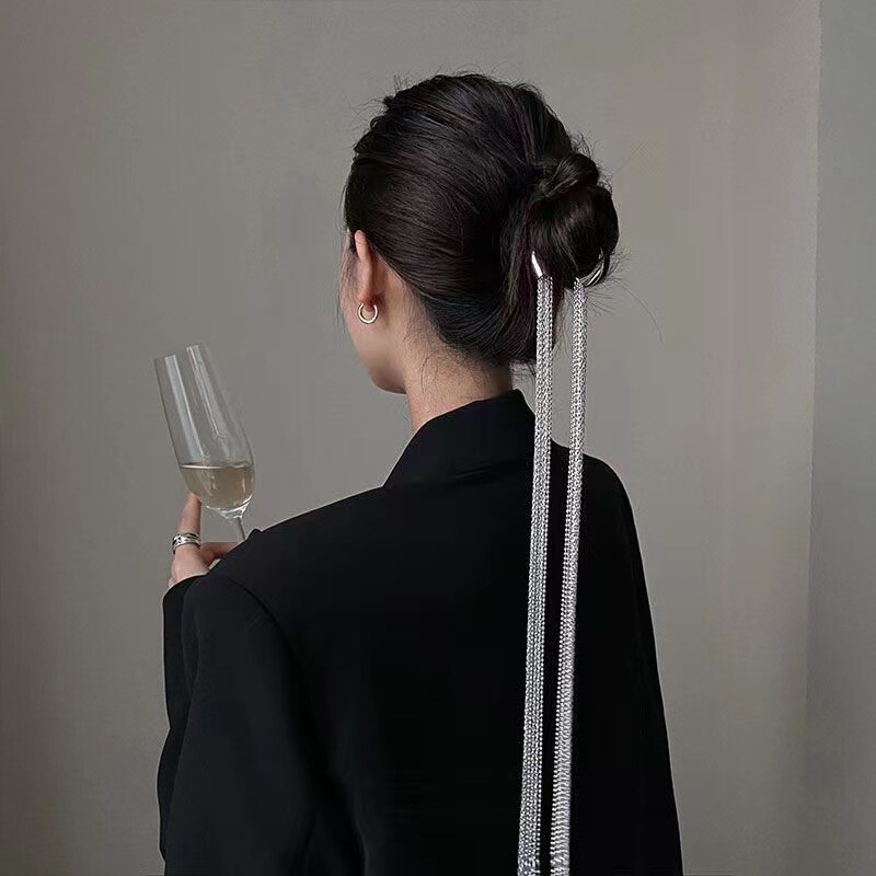 High-End Multi-Layered Long Tassel Chain Hair Accessory, Popular in 2022, New Style Hairband for the Back of the Head, Hair Hoop, Hairpin High-End Multi-Layered Long Tassel Chain Hair Accessory, Popular in 2022, New Style Hairband for the Back of the Head, Hair Hoop, Hairpin