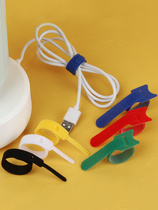 Desktop data cable storage mobile phone charging cable headphone cable finishing Velcro winder power cord organizer