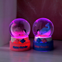 Multiple New Peculiar Glass Water Crystal Ball Creative Cartoon Shine Decorative Swing Piece Student Childrens Toy Birthday Present