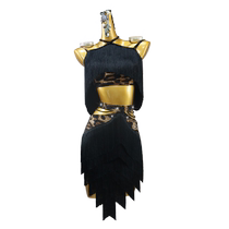 2024 new BAO WEN Latin dance competition performance clothing professional dance stage tassel dress floral dress solo