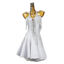 2024 New Latin Dance Performance Competition Clothing Adult Professional Advanced Dance Tassel Dress Cha Cha Flower Dress