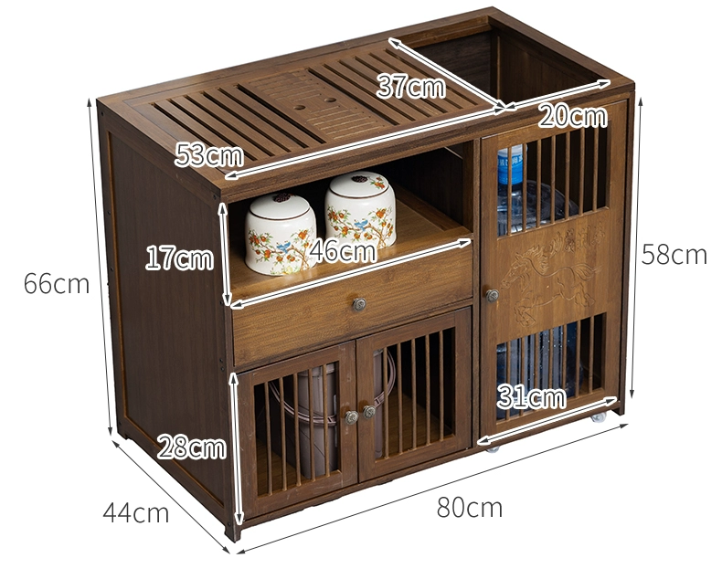 Di Động Bàn Trà Nhỏ Bàn Trà Hộ Gia Đình Gỗ Chắc Chắn Trà Bàn Trà Hoàn Toàn Tự Động Ấm Siêu Tốc Tích Hợp Tủ Trà bộ Trà bàn pha trà