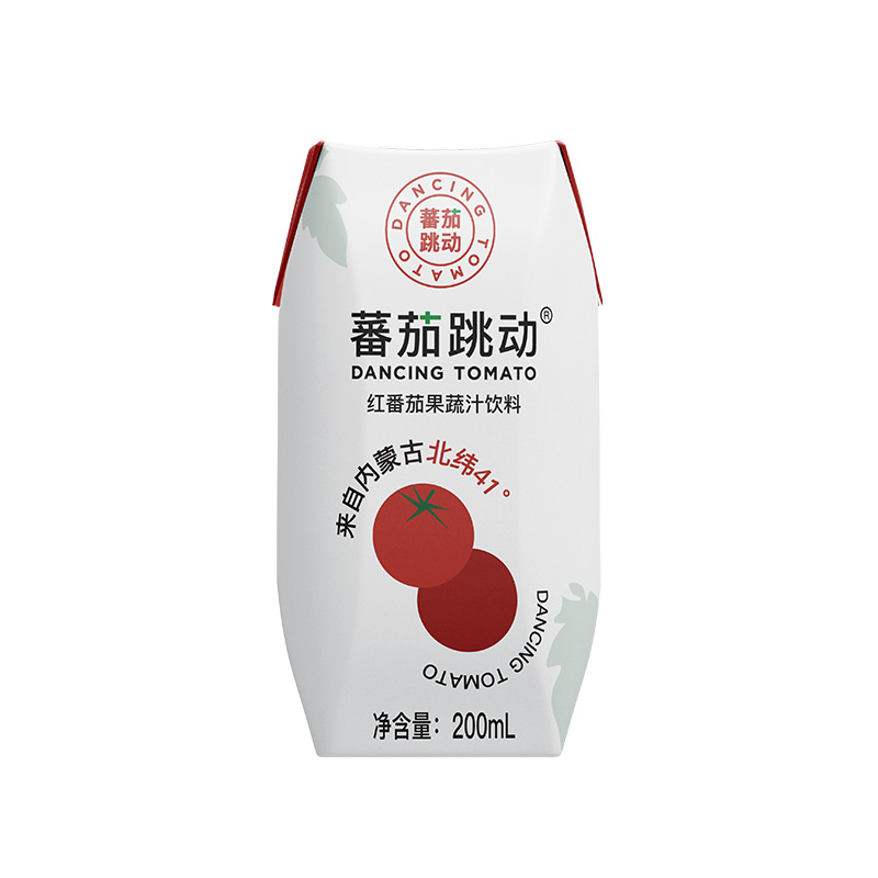 【蕃茄跳动】番茄果蔬汁健身健康早餐饮料200ml*12瓶