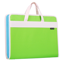 Simple accordion bag for middle school and high school students large-capacity test paper storage bag portable accordion folder folder multi-layer test paper bag waterproof information storage bag file classification folder file bag