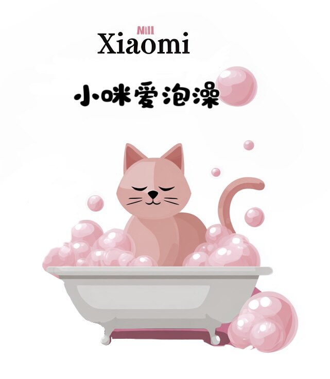 小咪爱泡澡宠物定制的LOGO