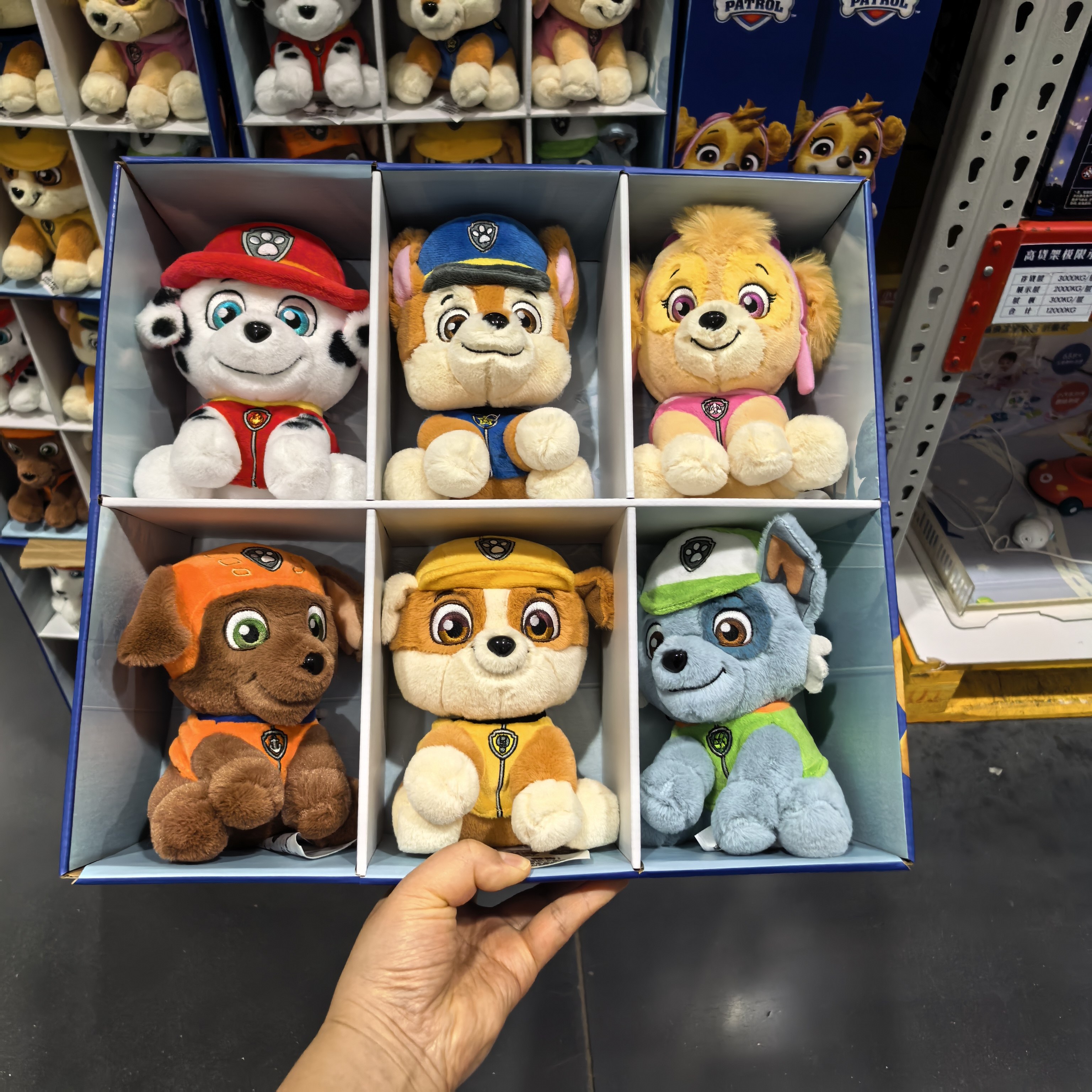 サムのパウパトロールぬいぐるみ 犬パトロール コンプリートセット チェイスの子犬人形 6体セット 子供向けギフト