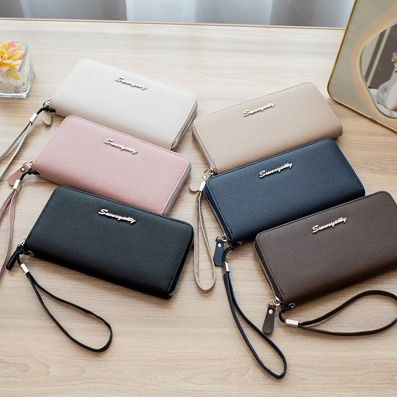 Genuine Leather Wallet Wholesale 2026New Purses Women's Clutch Bag Trendy Cheap Wholesale Manufacturer Multi-Compartment Card Holder