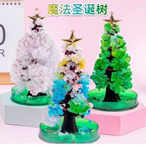 Creative Christmas Tree Flowering Watering Magic Crystalline Paper Tree Amazing Christmas Toy Small Gift Diy Handmade