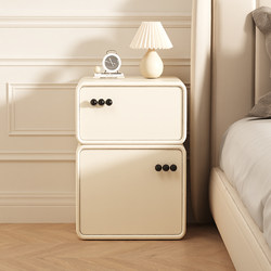 极窄床头柜实木奶油风超窄小型床边柜简约现代家用卧室夹缝小柜子