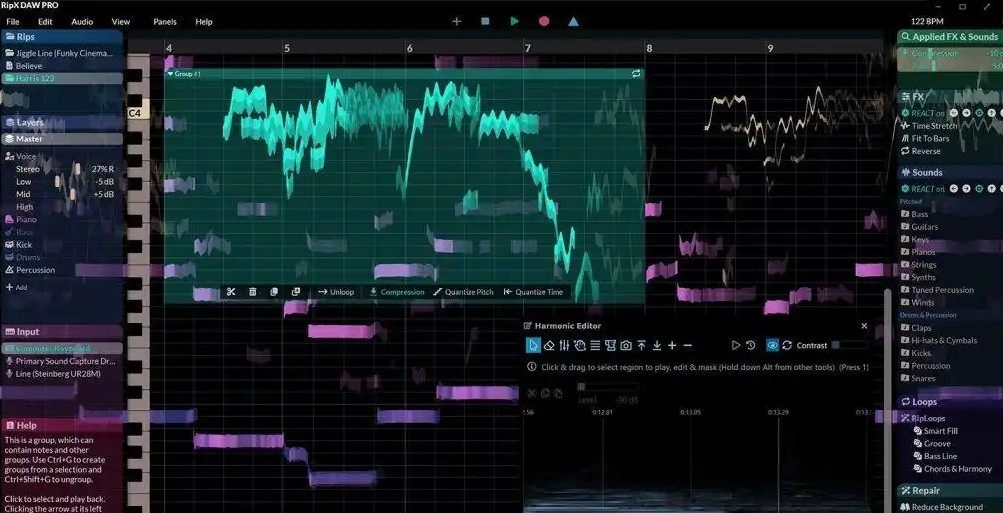 AI智能人声伴奏-乐器提取分离伴奏制作修复-RipX DAW PRO V8.03 WIN/MAC版