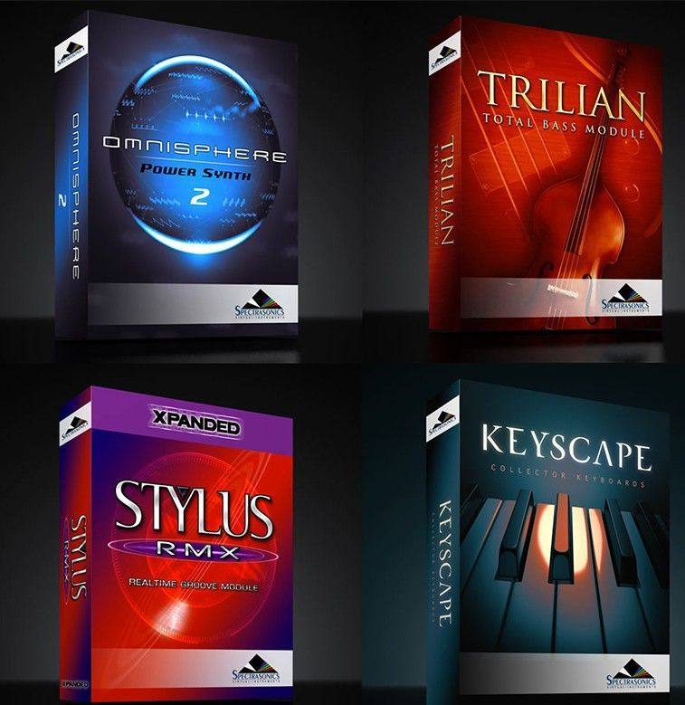 【四巨头全套】音源完整版 Trilian Keyscape Omnisphere Stylus编曲音源全套合集win/mac