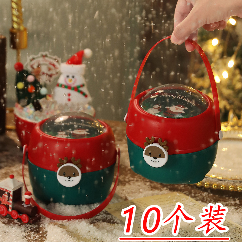 Ping An Night Apple companion gift box Handbox Hand Round Fruit Decorated Gift Box Christmas Small Gift Candy Packaging Box-Taobao