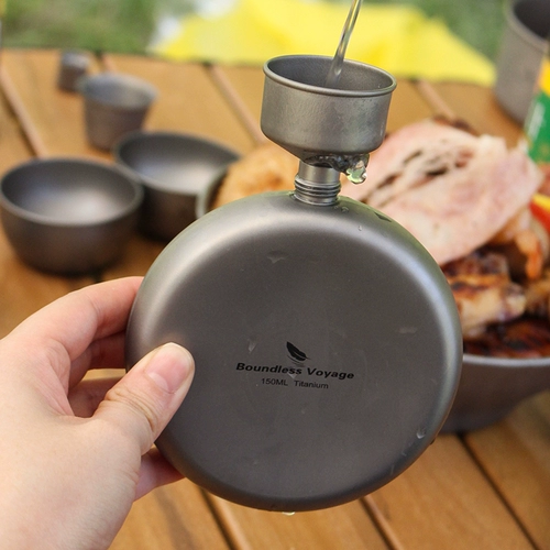 Карманная фляжка, портативная воронка, маленький чайник для путешествий, бокал