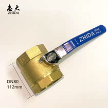 Zhida – robinet à tournant sphérique en cuivre filetage interne grand diamètre épaissi 2 5 pouces 3 pouces 4 pouces DN65 80 100