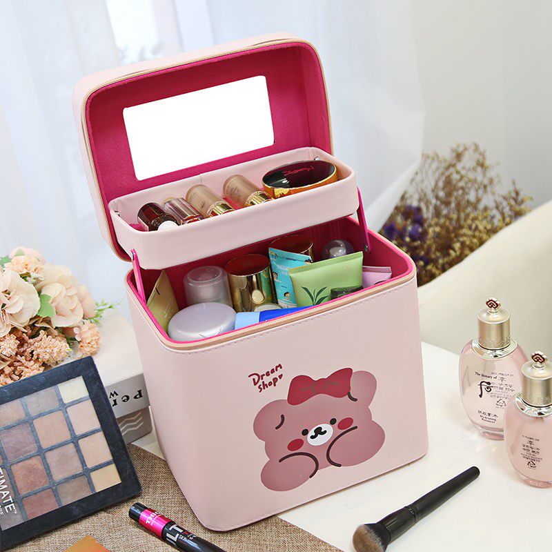 Handheld cosmetic bag cute female portable 2021 new high-quality large-capacity waterproof travel storage box