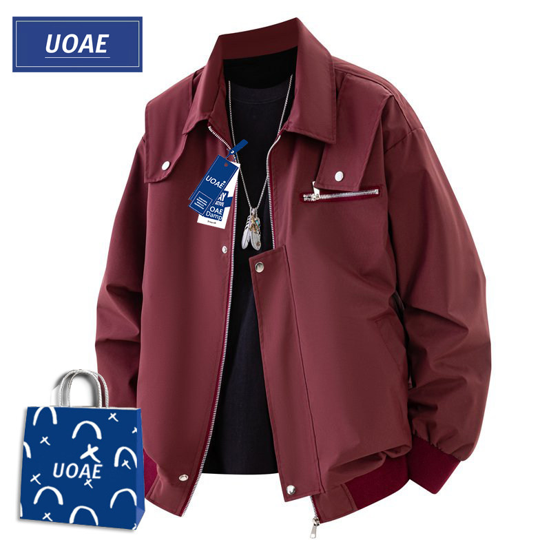 UOAE mountain outdoor куртка мужская в американском ретро функциональном стиле в стиле колледжа, бейсбольная форменная куртка, простой тренировочный летный костюм Изображение 1