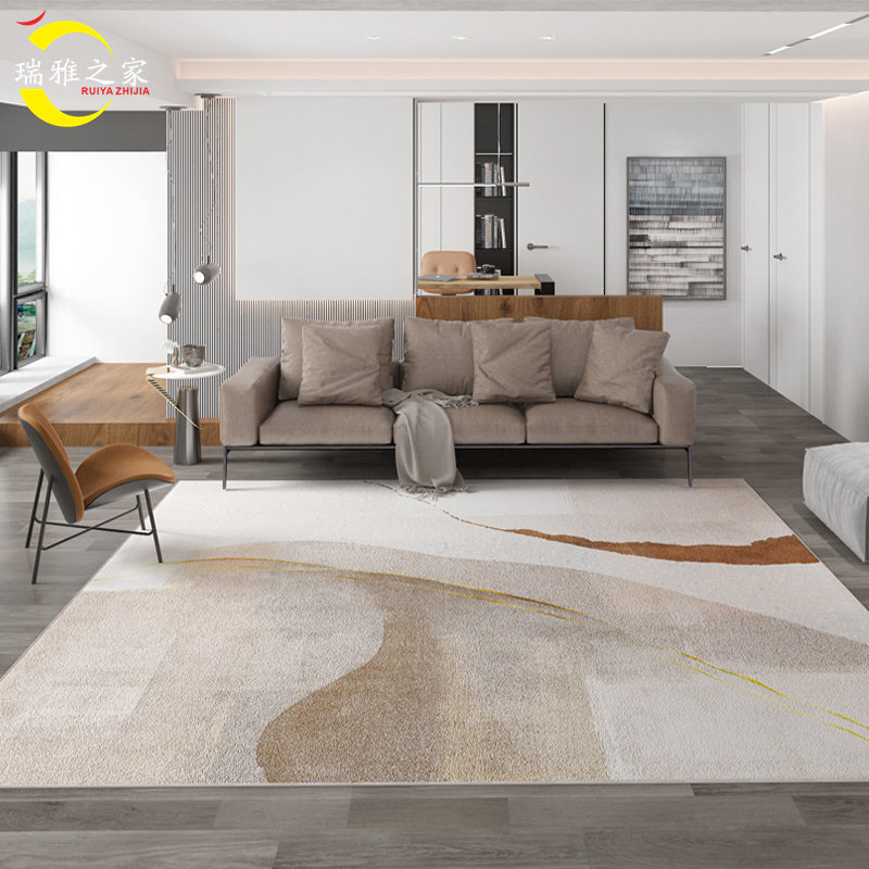 Ruiya House Light Luxury Carpet Living Room Large Area Covered Bedroom Bedside Blanket Home Coffee Table Mat European Style Floor Mat