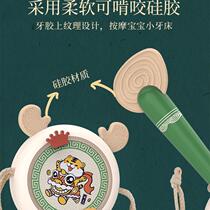 Rattle baby can chew old-fashioned toddler newborn child baby toy 0 to 1 year old early education Chinese style