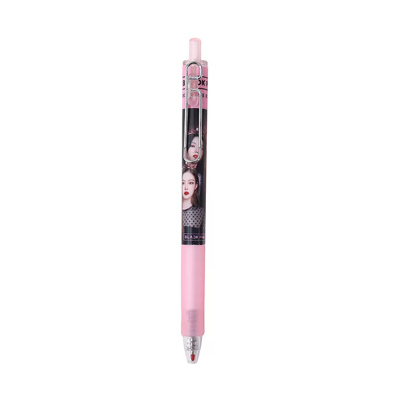 Fan ink press the penalty of the Korean women's group stars around the cartoon cute idol Black Pink fans to support good -looking brush -high value, creative exquisite neutral brush, Park Caica Yingjin Zhixiu Lisa