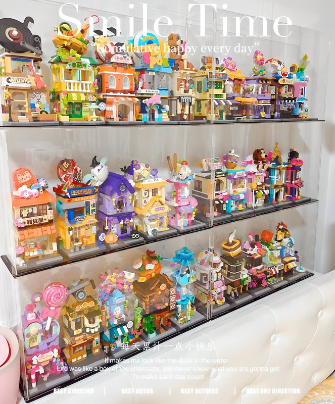 Keeppley Colorful Enlightenment Street Scene Building Block Display Box National Play Series Pokémon Dust Cover Transparent Display Box Keeppley Colorful Enlightenment Street Scene Building Block Display Box National Play Series Pokémon Dust Cover Transparent Display Box