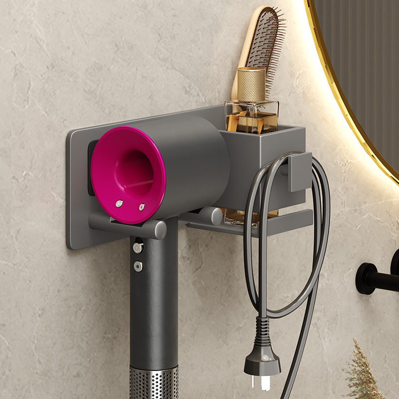 German hair dryer rack free punch bathroom rack wall hanging hair dryer bracket hair dryer storage rack