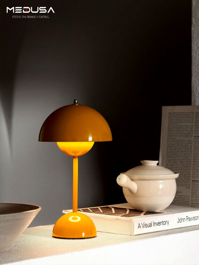 Lámpara de mesa danesa VP9 bud, carga inalámbrica, atenuación, decoración extraíble, mesita de noche, decoración de boda, luz de ambiente
