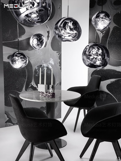 英国tomdixon Melt熔岩吊灯现代别墅挑空客厅餐厅loft楼梯复式楼